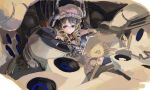  blue_eyes cave_(developer) cockpit dodonpachi dodonpachi_daioujou drill_hair hat highres shotia solo xanado 