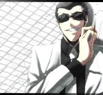  arsene_lupin_iii cigarette formal grin letterboxed lupin_iii male necktie pizaya s_tanly sideburns smile smoking solo suit sunglasses 