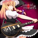  album_cover arihito blonde_hair cover cross guitar highres instrument kirisame_marisa shimanaka_arihito solo touhou 