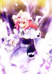  breasts butterfly ghost hat japanese_clothes kimono long_hair pink_eyes pink_hair saigyouji_yuyuko solo touhou yetworldview_kaze 