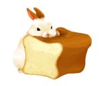  awesome bread bunny food goruti no_humans original pun rabbit simple_background white_background 