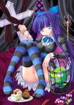  bow cage cake chuck chuck_(psg) food hair_bow ice_cream long_hair multicolored_hair panty_&amp;_stocking_with_garterbelt stocking_(character) stocking_(psg) striped striped_legwear striped_thighhighs thigh-highs thighhighs two-tone_hair 