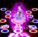  danmaku heart komeiji_satori nagihara_rion purple_hair smile solo third_eye touhou 