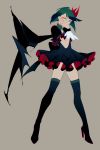  dark_precure heartcatch_precure! heterochromia legs okomeuma precure short_hair thigh-highs thighhighs wings 