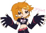  cure_black futari_wa_precure futari_wa_pretty_cure misumi_nagisa panty_&amp;_stocking_with_garterbelt parody precure pretty_cure solo style_parody 