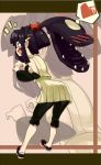  bad_id black_hair extra_mouth gijinka heart kariinu mawile moemon nintendo no_socks pepe_futoshi personification pokemon pokemon_(game) ponytail prehensile_hair red_eyes solo spoken_heart zoom_layer 