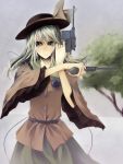  1girl dual_wielding gun handgun komeiji_koishi mauser_c96 pistol shiren_(monochrome_structure) solo touhou weapon 