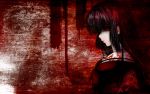  black_hair blood enma_ai jigoku_shoujo long_hair polychromatic red_eyes 