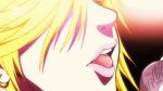  blonde_hair duplicate earrings gif jewelry licking_lips lips lipstick microphone nail_polish nails panty_&amp;_stocking_with_garterbelt panty_(character) panty_(psg) ring tongue 