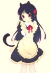  black_hair cat_ears gokou_ruri highres kinako_(mai1112) long_hair maid ore_no_imouto_ga_konna_ni_kawaii_wake_ga_nai red_eyes tail 