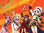  eruruw ga_rune_pose galaxy_angel galaxy_angel_rune highres mahou_shoujo_lyrical_nanoha mahou_shoujo_lyrical_nanoha_a's minamura_haruki parody reinforce_zwei shamal signum utawareru_mono utawarerumono vita wallpaper yagami_hayate 