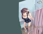  1girl character_name nagato_yuki one-piece_swimsuit school_swimsuit solo suzumiya_haruhi_no_yuuutsu swimsuit wallpaper 