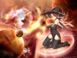  elf enhance_heart halloween pointy_ears rokuwata_tomoe solo thighhighs virtual-on virtual_on wallpaper witch 