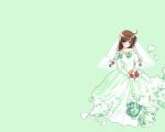  bride dress green heterochromia rozen_maiden suiseiseki wallpaper wedding wedding_dress 