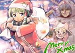  christmas kochiya_sanae kurobuta_gekkan moriya_suwako reindeer_costume santa_costume touhou yasaka_kanako 