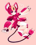  animal_ears cat_ears electric_plug heart medabots medarots no_humans pepper_cat purple_eyes robot simple_background solo tail violet_eyes 