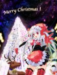  bad_id christmas original reindeer solo sonou_(lalala27) thighhighs 