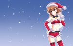 christmas kamiko_to_seiryoku misaka_mikoto snow thigh-highs thighhighs to_aru_majutsu_no_index 