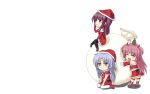  angel_beats! chibi christmas nakamura_yuri noki_(nonn131) tachibana_kanade yui_(angel_beats!) 