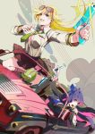  blonde_hair blue_eyes breasts car chuck chuck_(psg) cleavage gun handgun long_hair multicolored_hair multiple_girls oba-min open_clothes open_shirt panty_&amp;_stocking_with_garterbelt panty_(character) panty_(psg) revolver see-through_(jeep) see-through_(psg) shirt stocking_(character) stocking_(psg) sunglasses two-tone_hair weapon 