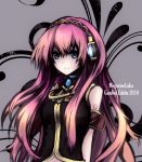  gambol_edelin headphones light_smile long_hair megurine_luka pink_hair vocaloid 
