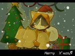  blazblue cat christmas christmas_tree gift hat jubei_(blazblue) kaka_kittens santa_hat tree 