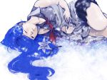  blue_eyes blue_hair hatsune_miku long_hair lying on_side solo toadstool toadstool_(artist) vocaloid 