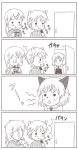  :&lt; :t animal_ears candy cat_ears comic eating eila_ilmatar_juutilainen food military military_uniform monochrome necktie nikka_edvardine_katajainen o_o salmiakki sanya_v_litvyak strike_witches sweater translation_request uniform 