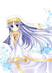  blue_hair cape gynoid_(pixiv) habit hoozuki_shia index long_hair nun robe safety_pin to_aru_majutsu_no_index 