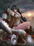  breasts cleavage dantewontdie devil_may_cry glasses highres lady legs lips no_bra short_hair 