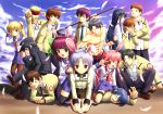  angel_beats! animal_ears axe bunny_ears feathers fujimaki_(angel_beats!) highres hinata_(angel_beats!) human_chair human_furniture matsushita muscle naoi_ayato noda_(angel_beats!) ooyama_(angel_beats!) otonashi_(angel_beats!) pantyhose school_uniform serafuku shiina_(angel_beats!) sitting sitting_on_person tachibana_kanade takamatsu takeyama_(angel_beats!) tachibana_kanade thighhighs tk_(angel_beats!) weapon yamakamu yui_(angel_beats!) yuri_(angel_beats!) yusa yusa_(angel_beats!) 