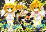  blonde_hair bright child detached_sleeves highres kagamine_len kagamine_len_(append) kagamine_rin kagamine_rin_(append) len_kagamine len_kagamine_(append) loli rin_kagamine rin_kagamine_(append) shota siblings star twins vocaloid vocaloid_append 