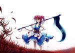  absurdres amakan! highres onozuka_komachi red_eyes red_hair redhead scythe solo touhou twintails 