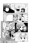  bunny comic fujiwara_no_mokou houraisan_kaguya kirisame_marisa monochrome takara_akihito touhou translated translation_request 