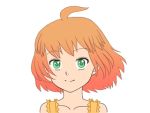  animated animated_gif fukkireta gif green_eyes loop lowres momo-tan orange_hair qvga radio_momoiro rd short_hair smile 