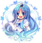 bad_id blue_eyes blue_hair blush cure_marine heartcatch_precure! kokonoe_miya kurumi_erika long_hair magical_girl precure solo 