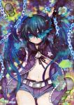  black_rock_shooter black_rock_shooter_(character) chain chains highres mosho skull 