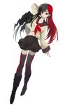  harano heterochromia multicolored_hair original school_uniform solo thigh-highs thighhighs two-tone_hair 