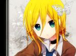  blonde_hair blue_eyes highres lily_(vocaloid) long_hair necktie solo vocaloid yuyupo 