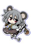  absurdres animal_ears basket chibi grey_hair highres jeweled_pagoda jewelry mouse mouse_ears mouse_tail nazrin pendant red_eyes short_hair solo tail touhou transparent_background yanagi_(artist) yanagi_(nurikoboshi) 