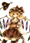  blonde_hair flandre_scarlet red_eyes side_ponytail solo thigh-highs thighhighs touhou wings wiriam07 