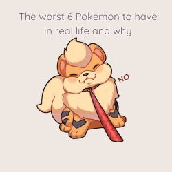  animal_focus blush closed_eyes closed_mouth collar english_text fangs fluffy growlithe leash no_humans orange_fur pokemon pokemon_(creature) pokemon_focus sevi_(seviyummy) simple_background sitting smile tail 