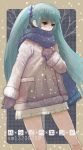  kanipanda scarf snow twintails vocaloid winter 