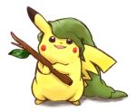  artist_request clothed_pokemon company_connection cosplay hat leaf link link_(cosplay) lowres pikachu pokemon pokemon_(creature) smile stick the_legend_of_zelda 