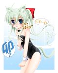  asteion astion blush cat_ears einhart_stratos flipper heterochromia kittysuit long_hair lyrical_nanoha mahou_shoujo_lyrical_nanoha mahou_shoujo_lyrical_nanoha_vivid open_mouth tail 