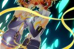  blonde_hair brother_and_sister closed_eyes detached_sleeves eyes_closed hair_ornament hair_ribbon hairclip hand_holding headphones holding_hands kagamine_len kagamine_len_(append) kagamine_rin kagamine_rin_(append) open_mouth ribbon ryou_(fallxalice) short_hair siblings twins vocaloid vocaloid_append 