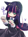  bad_id goose_h multicolored_hair nail_polish panty_&amp;_stocking_with_garterbelt stocking_(character) stocking_(psg) two-tone_hair 