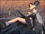  animal_ears grey_hair mouse mouse_ears mouse_tail nazrin red_eyes shope short_hair solo tail touhou 