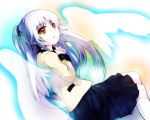  blazer long_hair myaaco orange_eyes school_uniform tachibana_kanade tachibana_kanade white_hair wings 