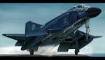  ace_combat_04 aim-7_sparrow aim-9_sidewinder airplane drop_tank emblem f-4_phantom_ii fighter_jet isaf jet kcme launch letterboxed missile mobius_1 pilot taking_off 